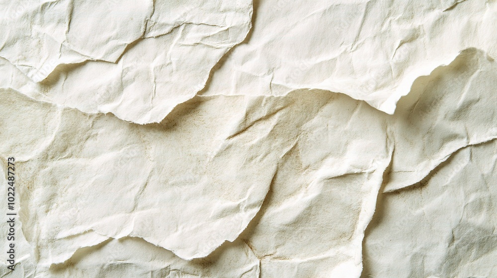 Crumpled White Paper Texture Background Crumpled White Paper Texture Background