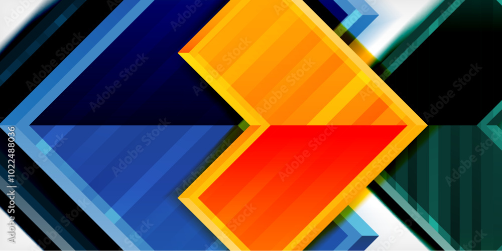 Arrow symbols created with 3d effects and line texture geometric abstract background Arrow symbols created with 3d effects and line texture geometric abstract background