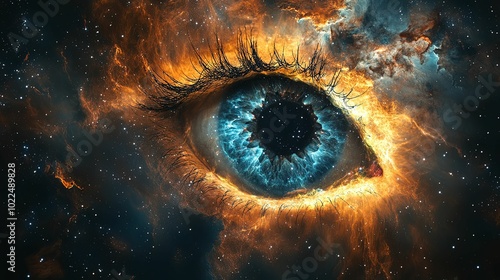 A Cosmic Eye Gazing Into the Starry Depths