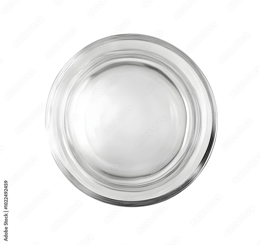 Empty, classic water glass cup isolated on white, clipping, top view Empty, classic water glass cup isolated on white, clipping, top view