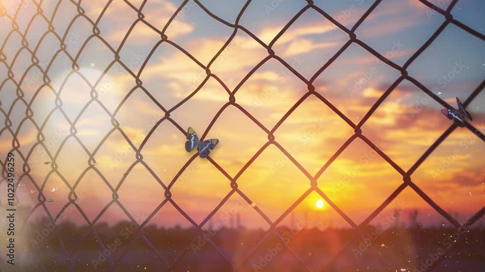 silhouette of baseball diamond fence seamless looping overlay 4k virtual video animation background