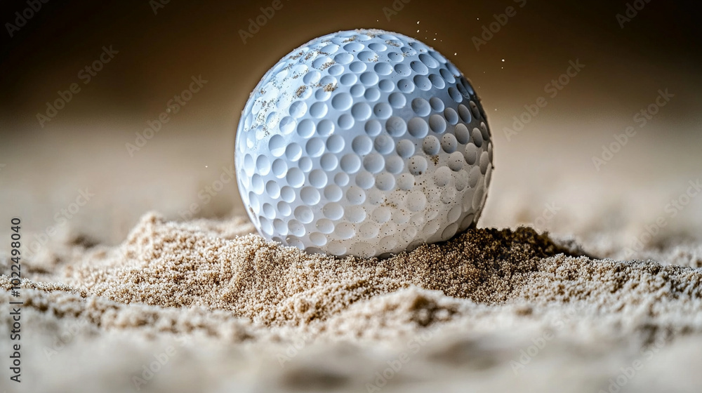 golf ball nestled in fine sand, capturing the essence of patience and focus in the game. The empty space invites reflection, symbolizing both challenge and opportunity in golf golf ball nestled in fine sand, capturing the essence of patience and focus in the game. The empty space invites reflection, symbolizing both challenge and opportunity in golf
