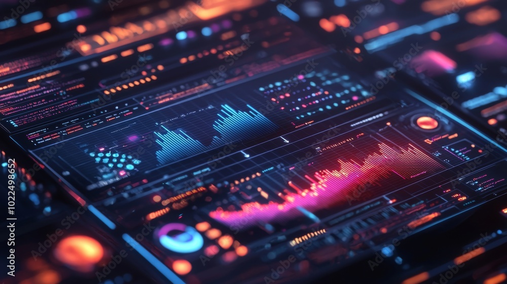 Fototapeta premium AI powered data visualization tools providing actionable business insights