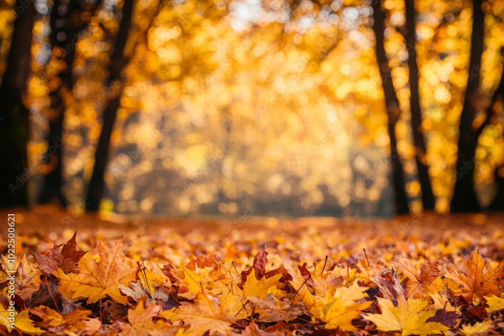 Fallen Leaves Season Background Fallen Leaves Season Background