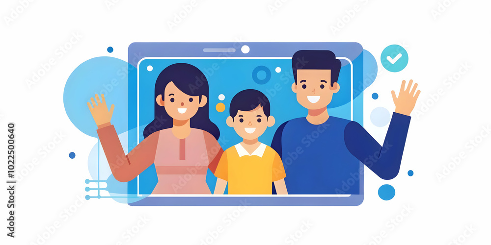 Close Up of Family Sharing Holographic Data Touch Concept - Macro Image of Family Members Transferring Data Between Devices Showcasing Seamless Sharing and Bonding Through Technology Close Up of Family Sharing Holographic Data Touch Concept - Macro Image of Family Members Transferring Data Between Devices Showcasing Seamless Sharing and Bonding Through Technology