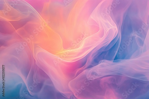 Abstract Swirling Pastel Colors with a Dreamy Feel