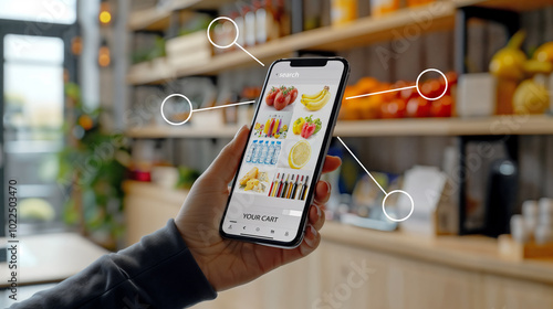 Purchase of goods in the store via the app