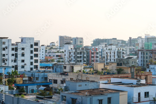 Cityscape view of Dhaka city, Bangladesh, Asia photo