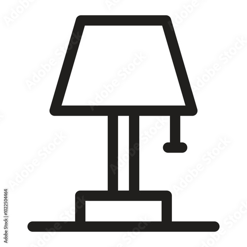 Table Lamp or Desk Lamp Icon