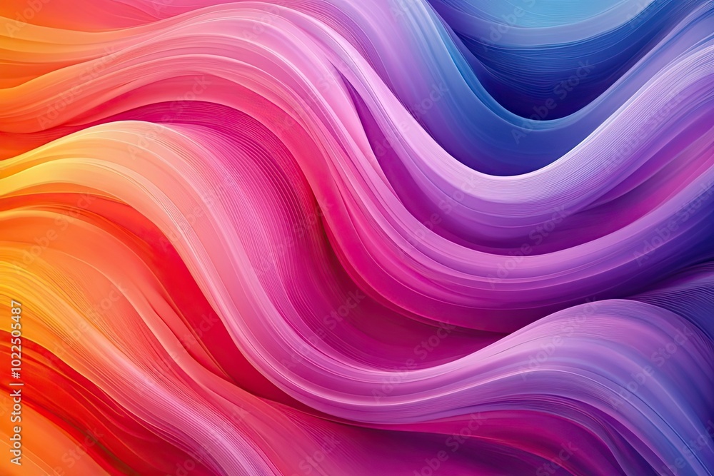 Obraz premium Abstract Colorful Wavy Lines and Gradient Texture