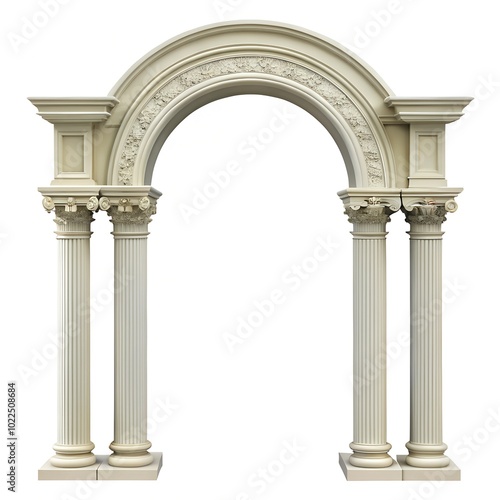 white pillars 