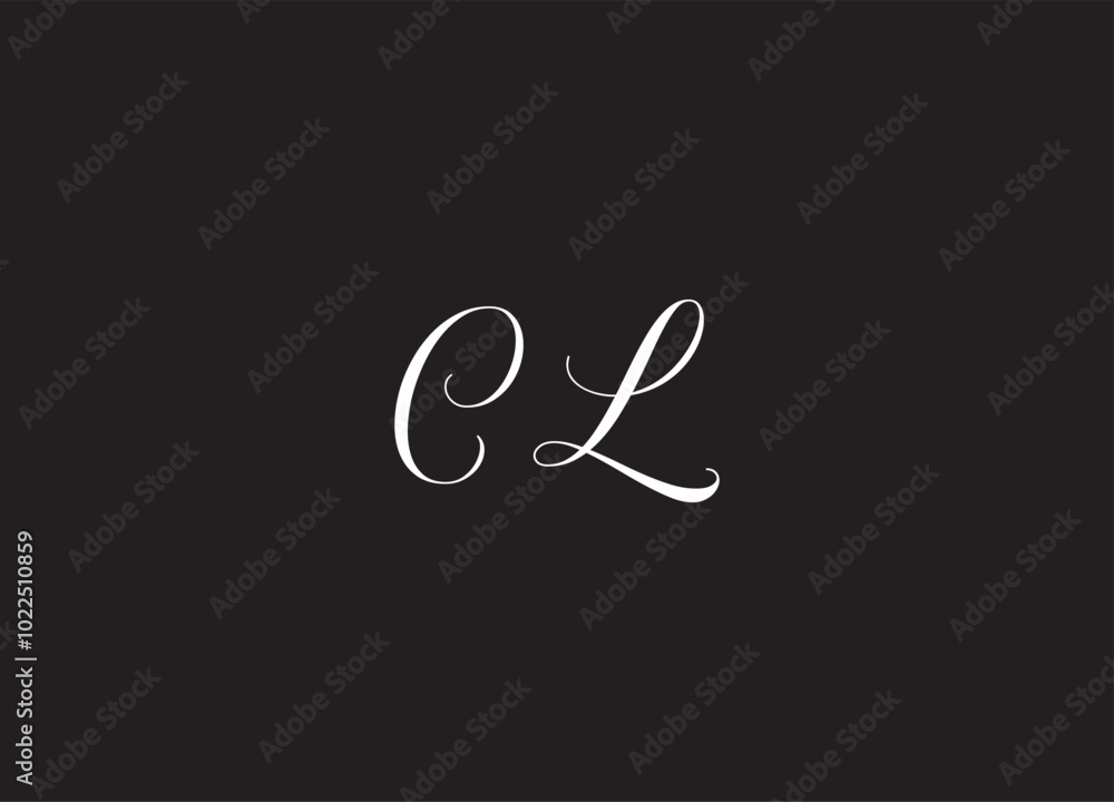 Fototapeta premium CL letter logo and initial logo design
