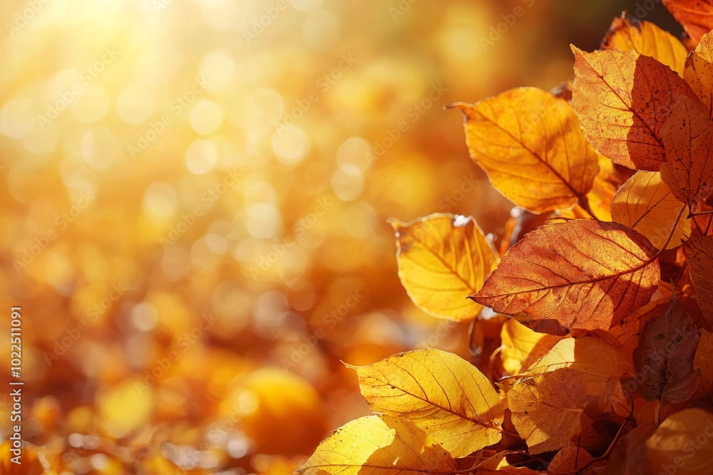 Fallen Leaves Season Background created with Generative AI Fallen Leaves Season Background created with Generative AI