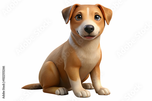 Therapy Dog in Office Setting: Stress Relief and Wellbeing Symbolized with Ample Copy Space on a Plain Background - Pet Therapy Moments in Photo Stock