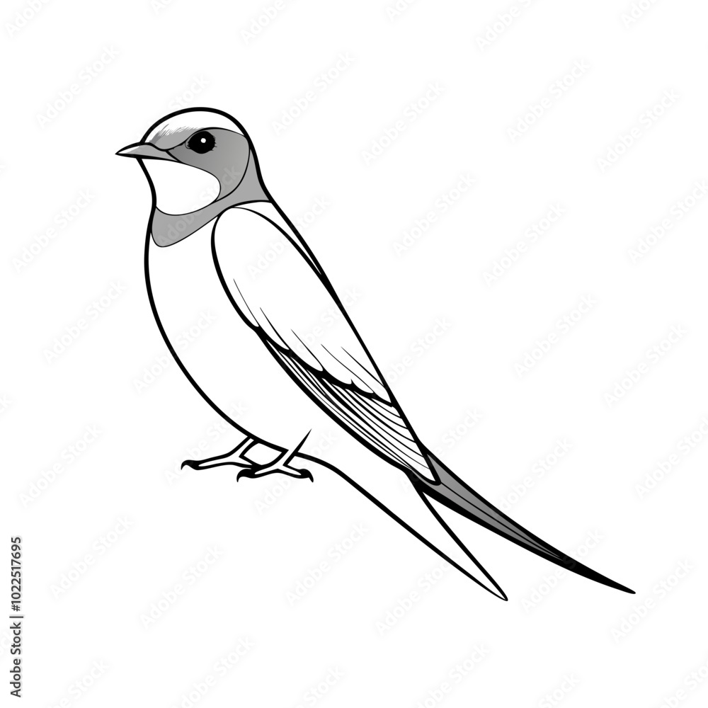 Obraz premium barn-swallow-sitting