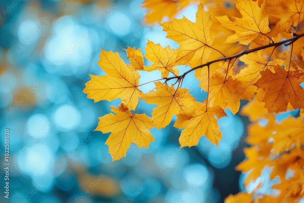Fallen Leaves Season Background created with Generative AI Fallen Leaves Season Background created with Generative AI