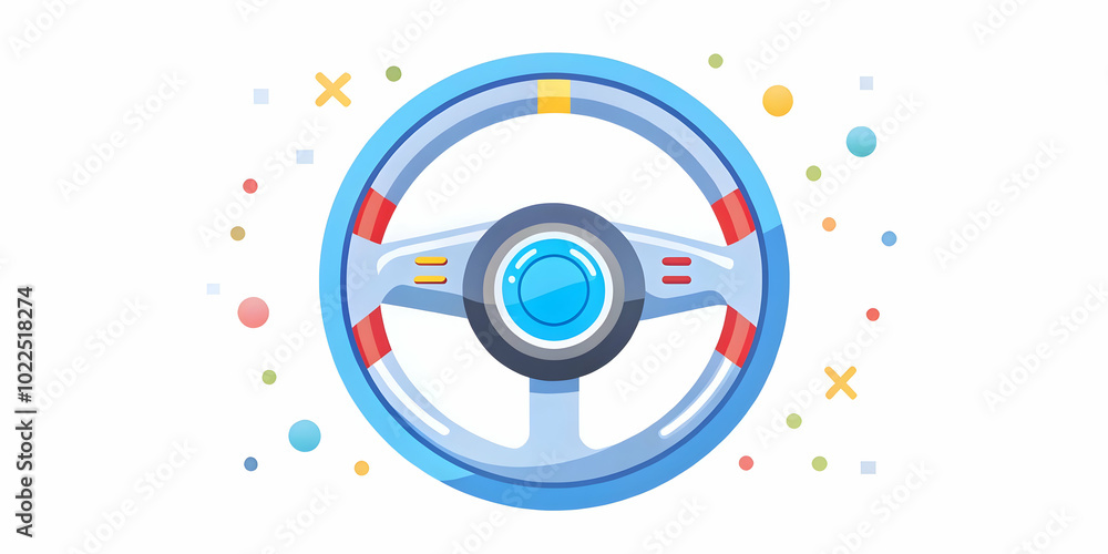 Close Up of Glossy Steering Wheel on Plain Background with Copy Space for Car Driving Excitement - Photo Stock Concept Close Up of Glossy Steering Wheel on Plain Background with Copy Space for Car Driving Excitement - Photo Stock Concept