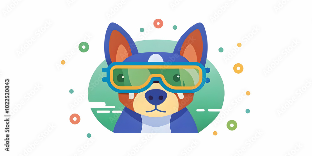 Macro Shot of Pet in Sleek Augmented Reality Glasses - Advanced Training and Care Technology Concept, Glowing Interface, Futuristic Interaction Macro Shot of Pet in Sleek Augmented Reality Glasses - Advanced Training and Care Technology Concept, Glowing Interface, Futuristic Interaction