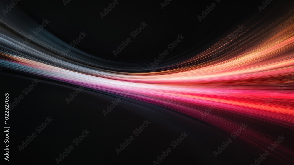 Abstract colorful light wave on dark background Abstract colorful light wave on dark background