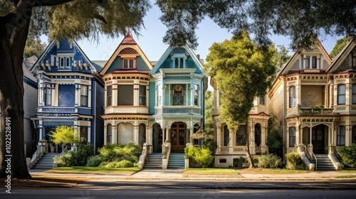 restored houses neighborhood