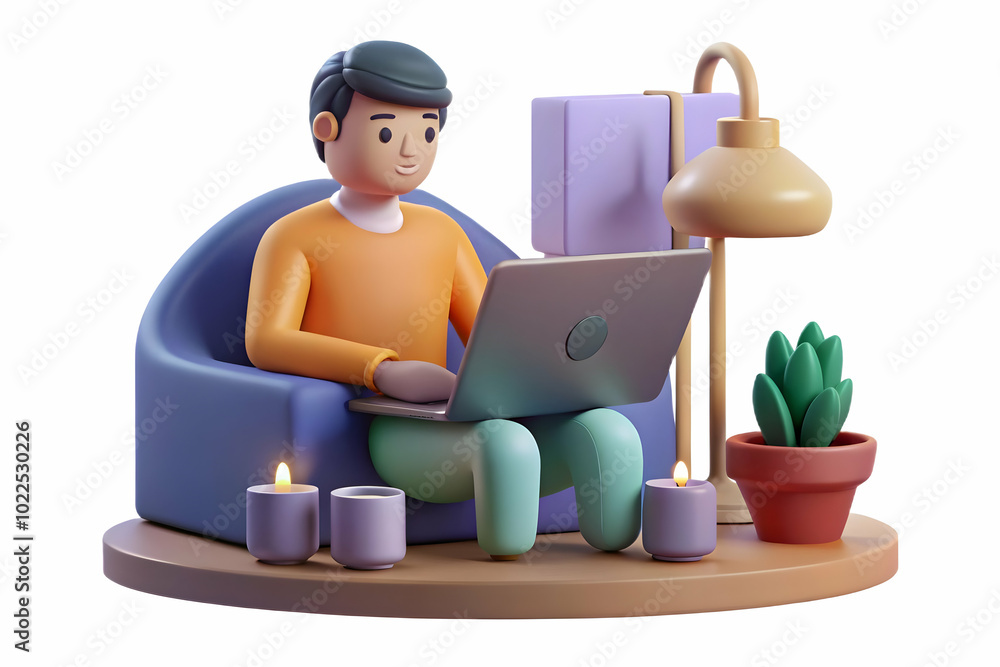 Cozy Remote Work: Person Typing on Laptop with Warm Bokeh Lights Background - Soft Focus Abstract Home Office Concept Cozy Remote Work: Person Typing on Laptop with Warm Bokeh Lights Background - Soft Focus Abstract Home Office Concept