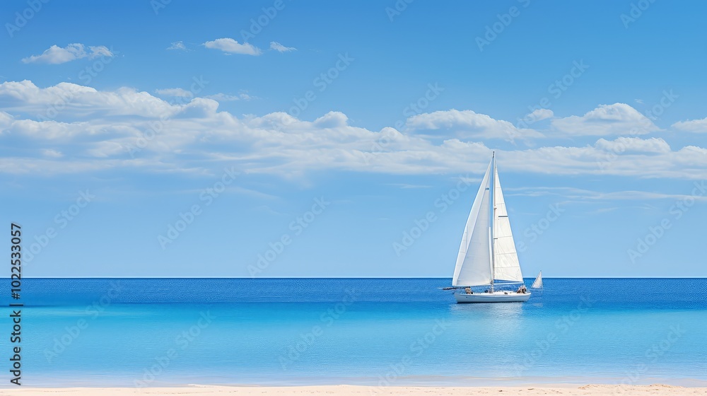 Obraz premium coast blue beach