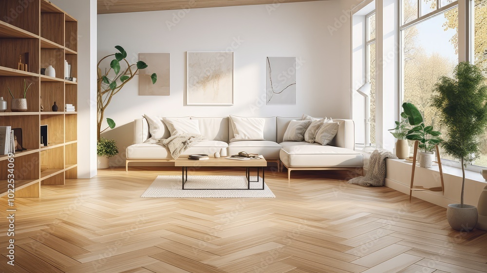 Fototapeta premium hard pattern wood floor