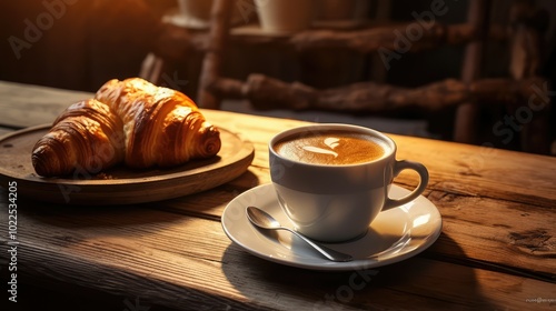 cappuccino coffee and pastries