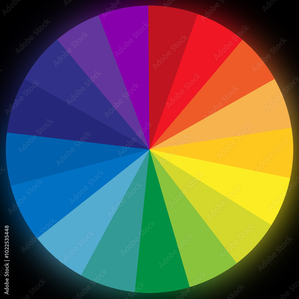 Obraz premium Disque couleurs arc-en-ciel 