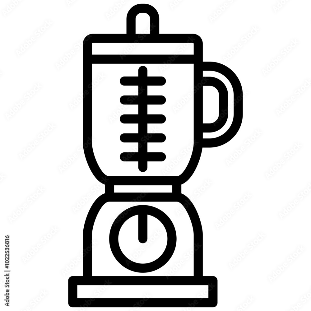 Blender Icon, Black And White Outline Icon Symbol Blender Icon, Black And White Outline Icon Symbol
