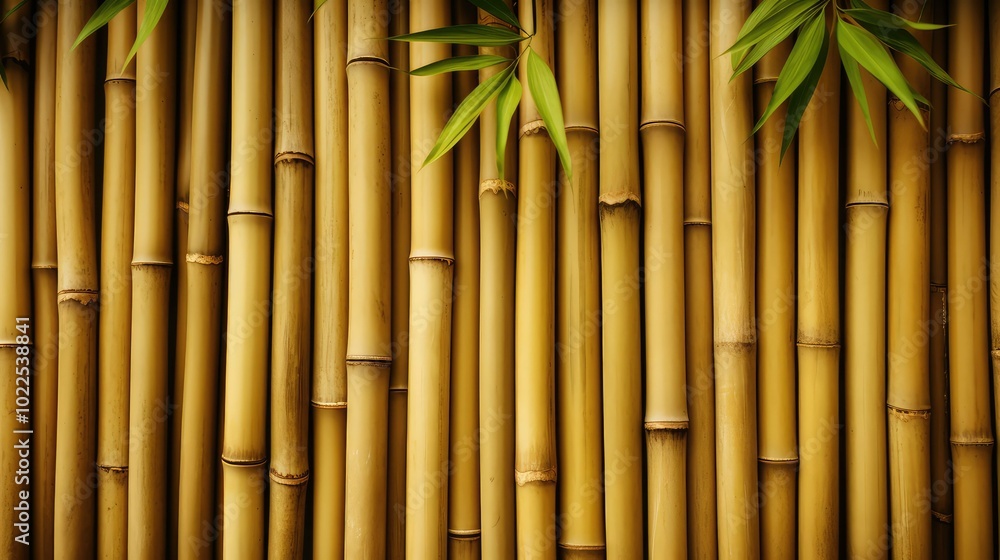 Fototapeta premium serene bamboo wood texture
