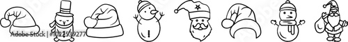 Christmas Santa Clause icons.eps