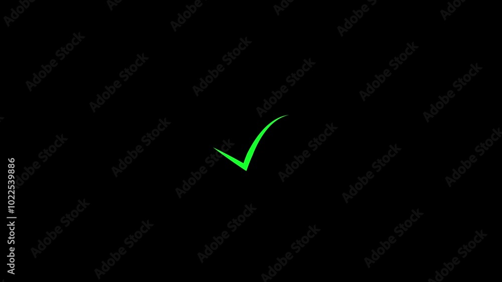 Animation of Check Mark Sign. 4k Motion Graphics. Sign on Isolated Background. 4k Animation Video. Animation of Check Mark Sign. 4k Motion Graphics. Sign on Isolated Background. 4k Animation Video.