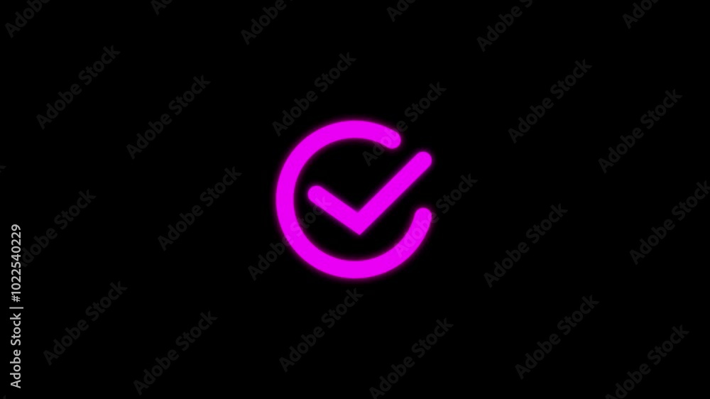 Animation of Check Mark Sign.. Sign on Transparent Background.4k video. Animation of Check Mark Sign.. Sign on Transparent Background.4k video.