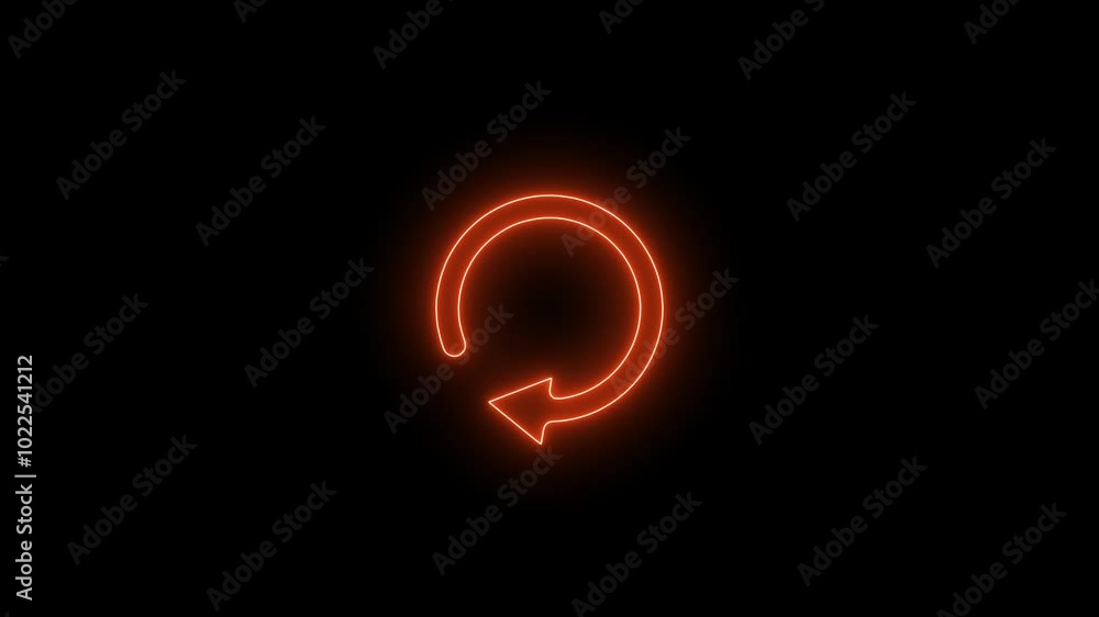 Animation of refresh symbol or loop symbol,. Key color, Chrome color, 4K video. Animation of refresh symbol or loop symbol,. Key color, Chrome color, 4K video.