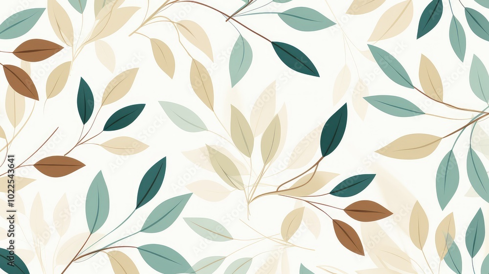 stylish seamless leaf pattern stylish seamless leaf pattern