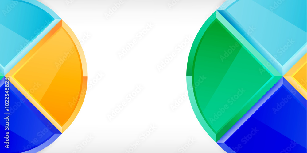 Abstract background - circles and round triangles with 3d effect. Vector Illustration For Wallpaper, Banner, Background, Card, Book Illustration, landing page Abstract background - circles and round triangles with 3d effect. Vector Illustration For Wallpaper, Banner, Background, Card, Book Illustration, landing page