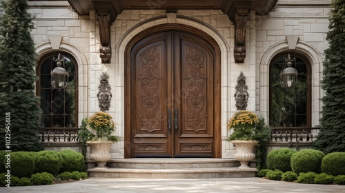 mansion front door house