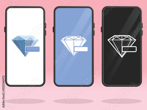 Smartphone Diamond Minus Game Asset Transaction