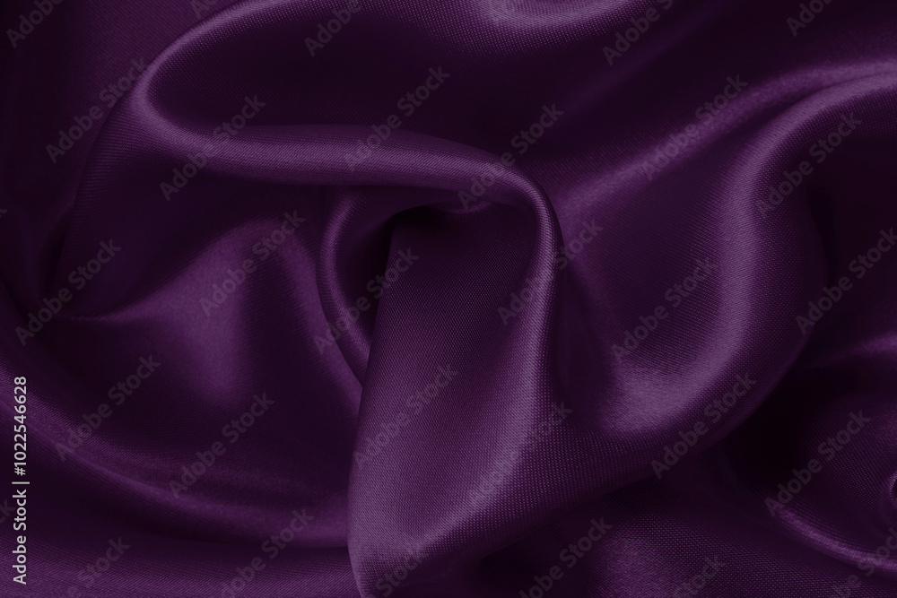 Obraz premium Purple fabric cloth texture for background and design art work, beautiful crumpled pattern of silk or linen.