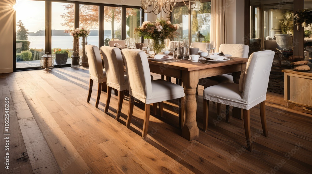matte rustic wood flooring