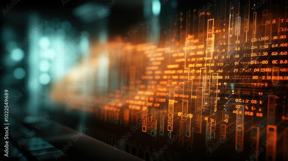 Naklejka premium genetics orange dna