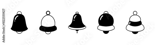 Sleek Notification Bell Icons for Mobile and Web Applications – Featuring Missed Alerts, Vibrate Mode, and Event Reminders