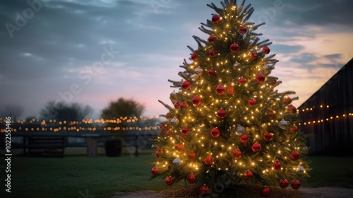 lights christmas tree farm