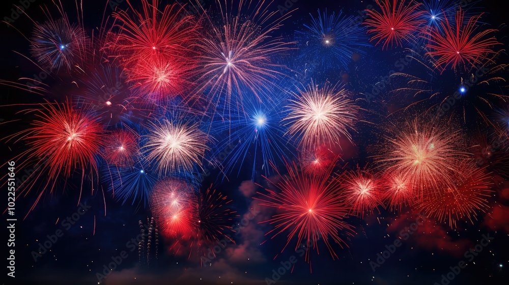 Fototapeta premium sky red and blue fire