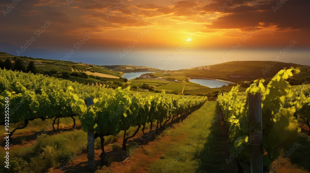 Naklejka premium grapes mediterranean wine