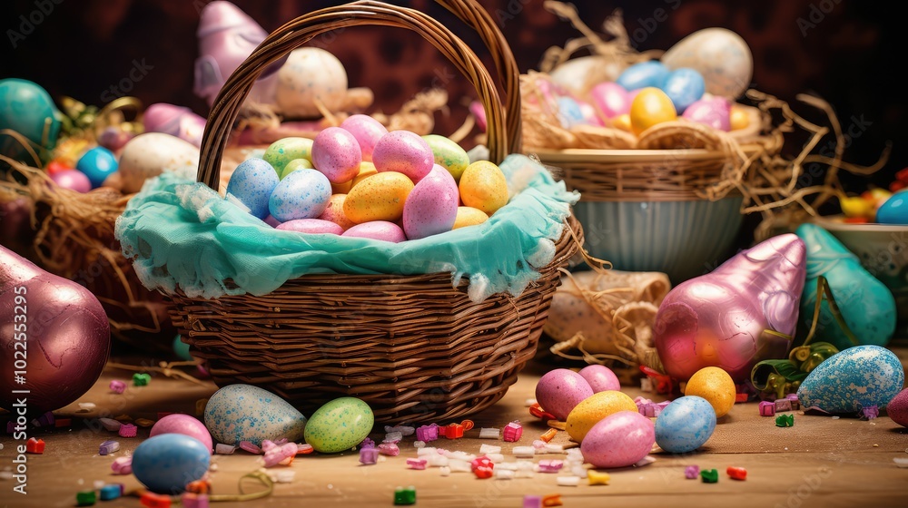 chocolates easter texture chocolates easter texture