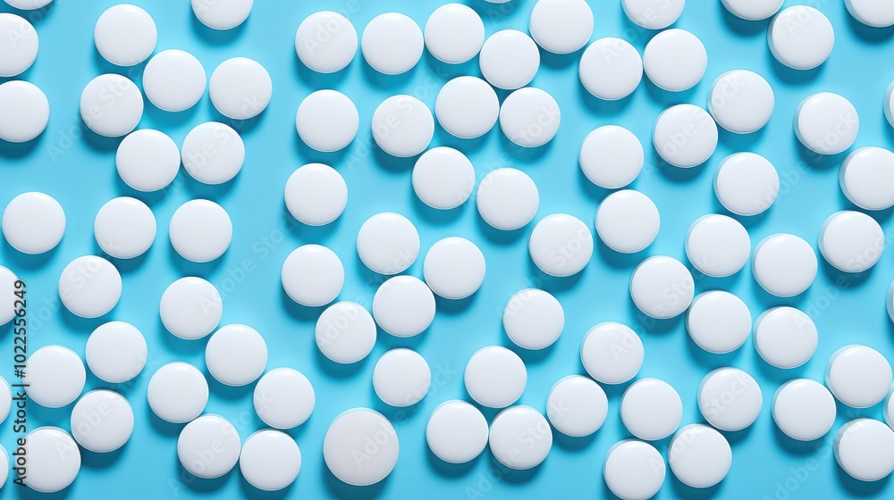 medication round white pill medication round white pill