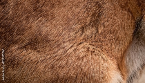 Wallpaper Mural Close-Up of Soft Brown Fur with White Spotted Pattern. Natural Animal Coat Texture Torontodigital.ca
