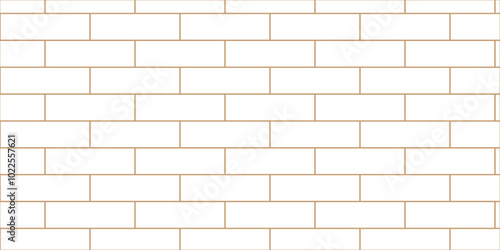 Abstract bathroom wall and floor brick wall texture background. white brick vector illustration texture of the wall with masonry Bricks laid in rows background.	
